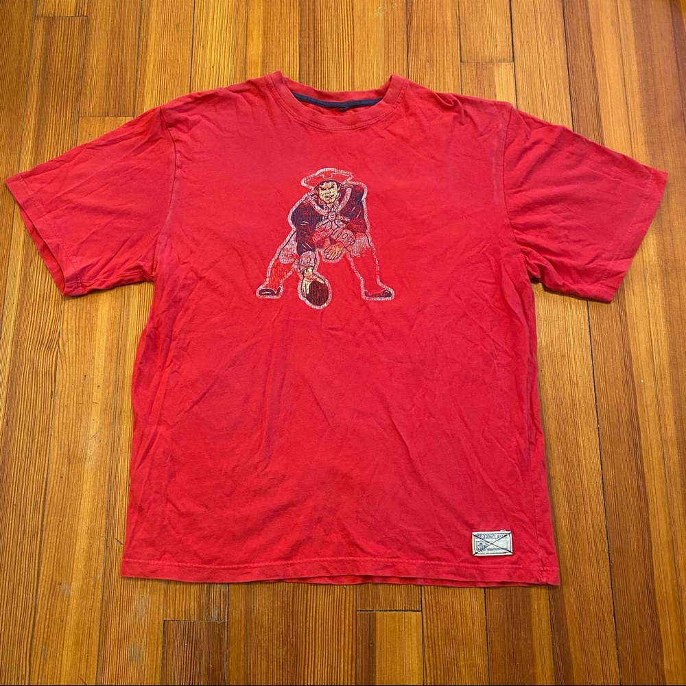 vintage red pat patriot cotton shirt